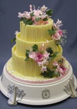 suit case wedding cake